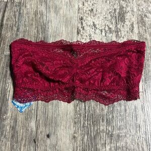 Free People Red Lace Bandeau